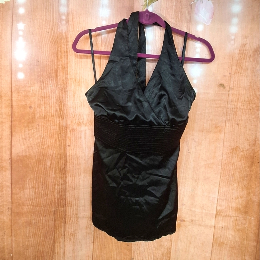 IZ Byer black halter top size XL